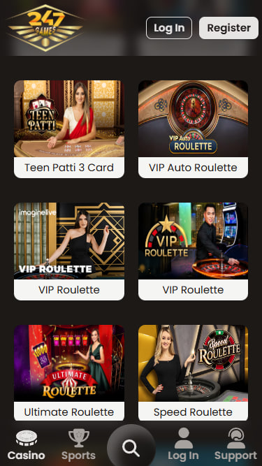 This image is app homepage image of best online betting app